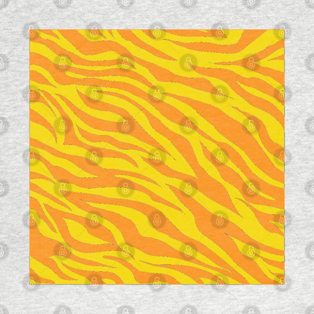 Tiger Print Two Toned Yellow by ValinaMoonCreations